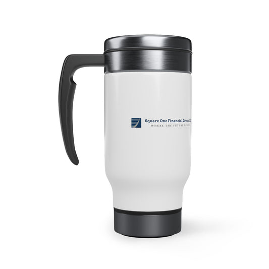 Stainless Steel Travel Mug with Handle, 14oz